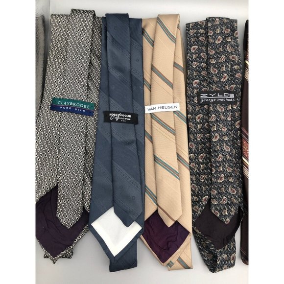 Mix lot of 8 mens necktie made in Italy and USA Please read description - Picture 7 of 10